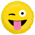 Bouquet De Ballons Livraison Ballon Surprise Rond Emoji clin d’œil - Smiley farfelue - 36593