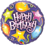 Bouquet de Ballons très coloré étoiles et ballons pour un anniversaire enfant