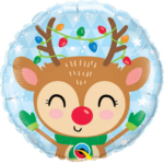 Ballon rond dessin renne.