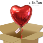 Bouquet de Ballons - Ballon Coeur rouge à offrir
