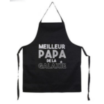 Tablier homme noir - Meilleur papa de la galaxie