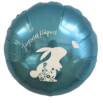 Bouquet-de-Ballons - Ballon Paques - Lapin - Bleu