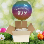 Bouquet-de-Ballons - Ballon Paques - Petits Lapins - Arc-en-ciel - Decors