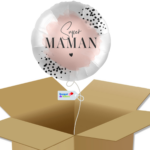 Bouquet de Ballons - Ballon Super Maman - Box