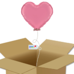 Bouquet de ballons-Ballon Cœur Rose pâle-Box