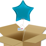 Bouquet de ballons-Ballon Etoile Bleu Royal-Box