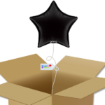 Bouquet de ballons-Ballon Étoile Noir-Box