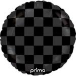 Bouquet de ballons-Ballon Noire-Imprimé Carreaux Brillant Mat