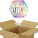 Bouquet de ballons-Birthday girl-Opal Pastel-box