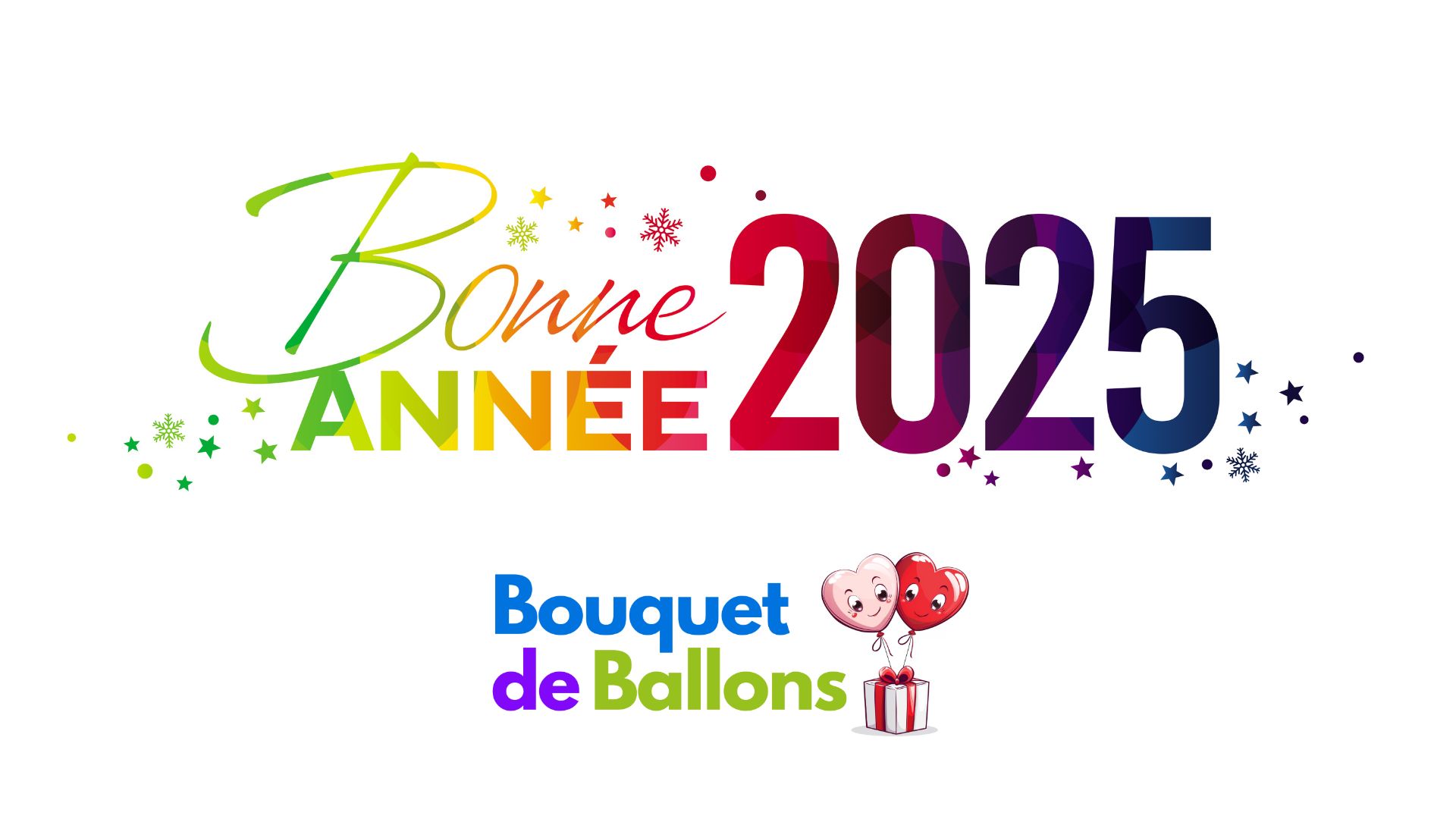 Bouquet de Ballons - Meilleurs Vœux 2025