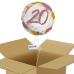 Ballons à mettre en ligne 20-Marbre Matte et Rose Gold