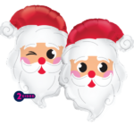 Ballons à mettre en ligne - Tête de père nöel