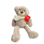 ours en peluche-écharpe et bonnet Ecrus-48cm