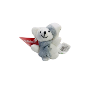 suspension ours banc et gris 8 cm