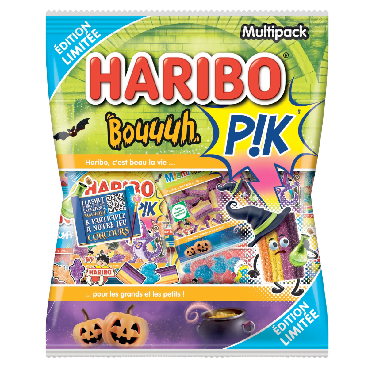 Bouquet de Ballons - Halloween - Haribo MultiPack PikaBouuuh | Bouquet de Ballons Bouquet de Ballons - Halloween - Haribo MultiPack PikaBouuuh