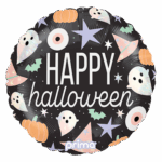 Bouquet de ballons - Ballon Halloween - Rond - Happy Halloween - Fantômes et Symboles Magiques