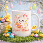 Bouquet de Vallons - Mug de Pâques - Petit Lapin et chocolats - Decors de Paques