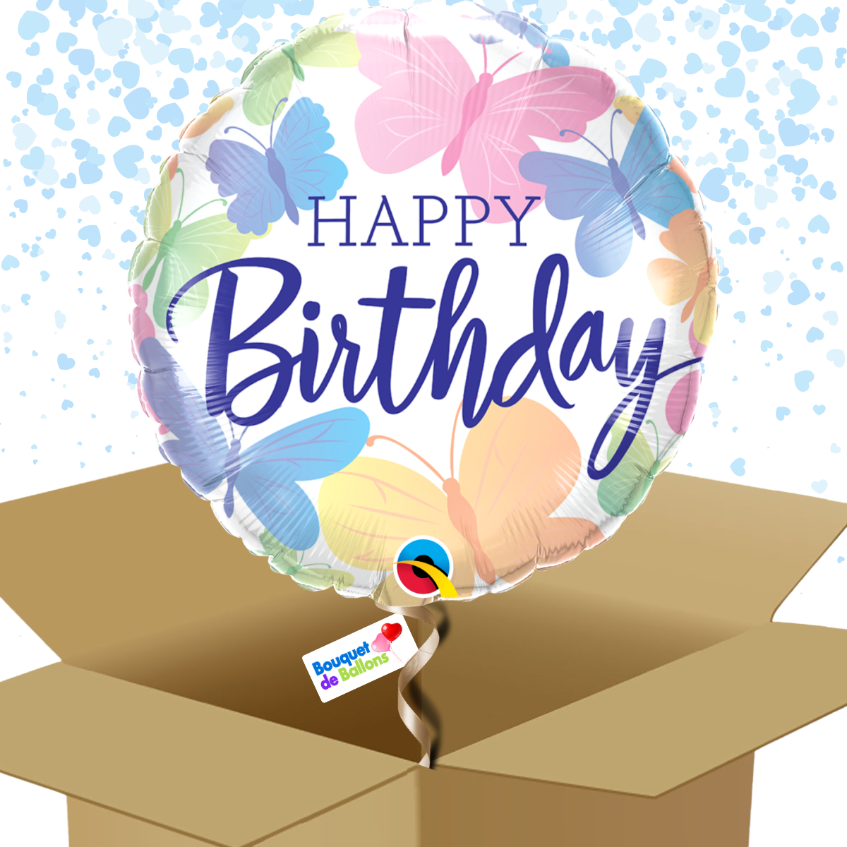 Ballon à offrir Joyeux anniversaire jolis papillons