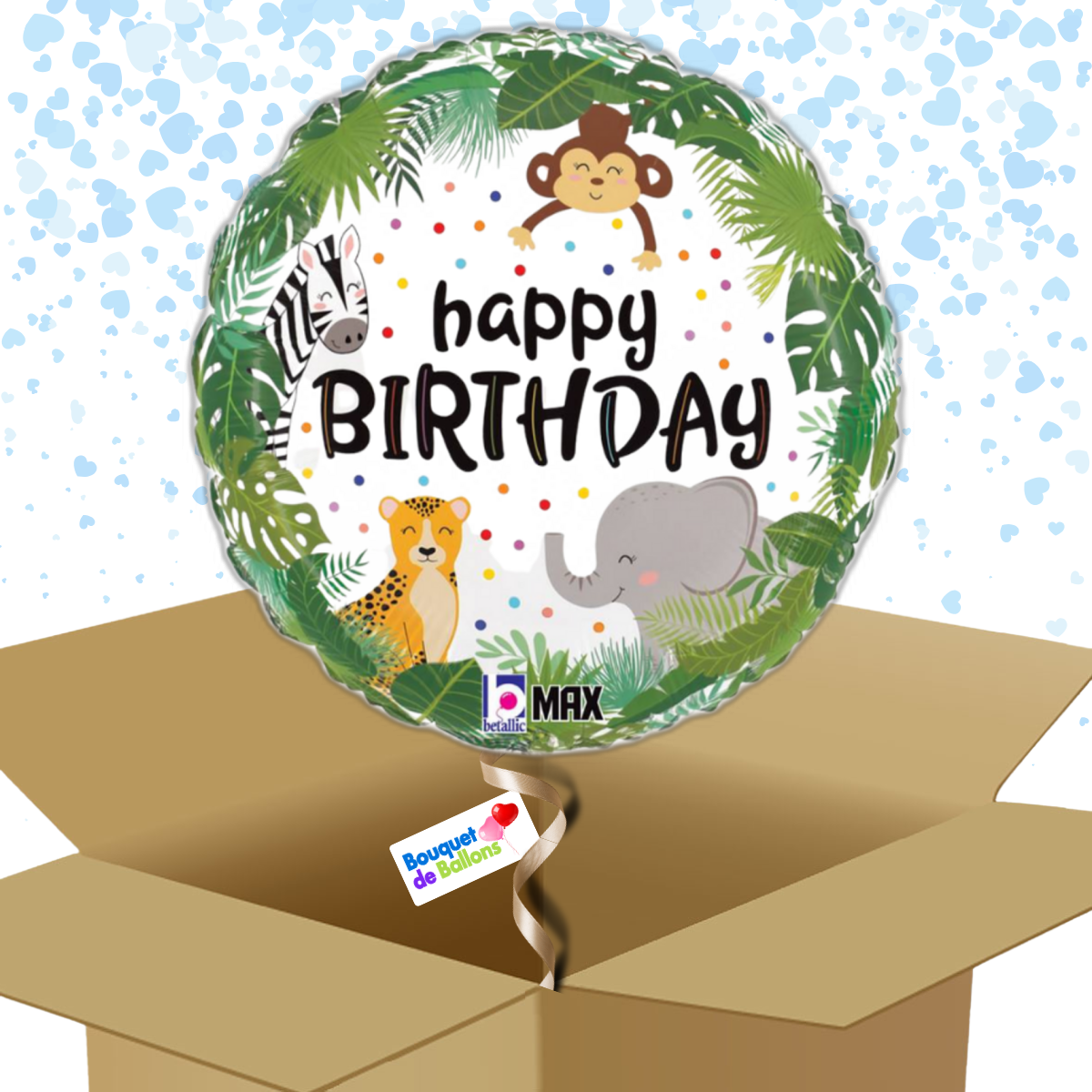 Ballon Happy Birthday Animaux - Bouquet de Ballons | Bouquet de Ballons